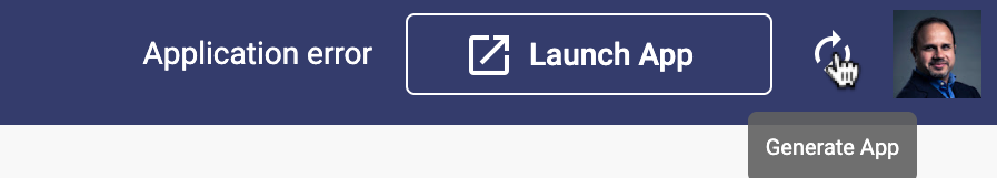 Generate App icon button