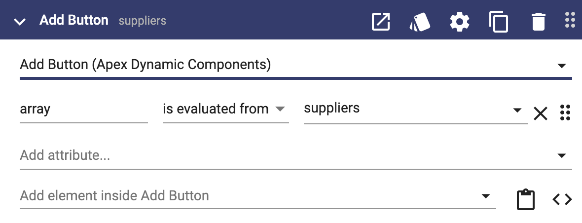 Add "Add Button" for suppliers
