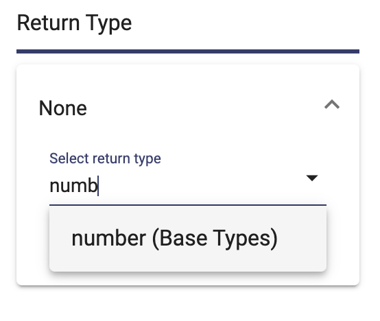 Method return type