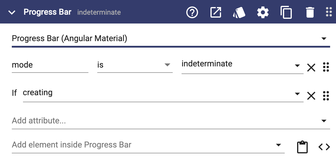 Conditional progress bar definition