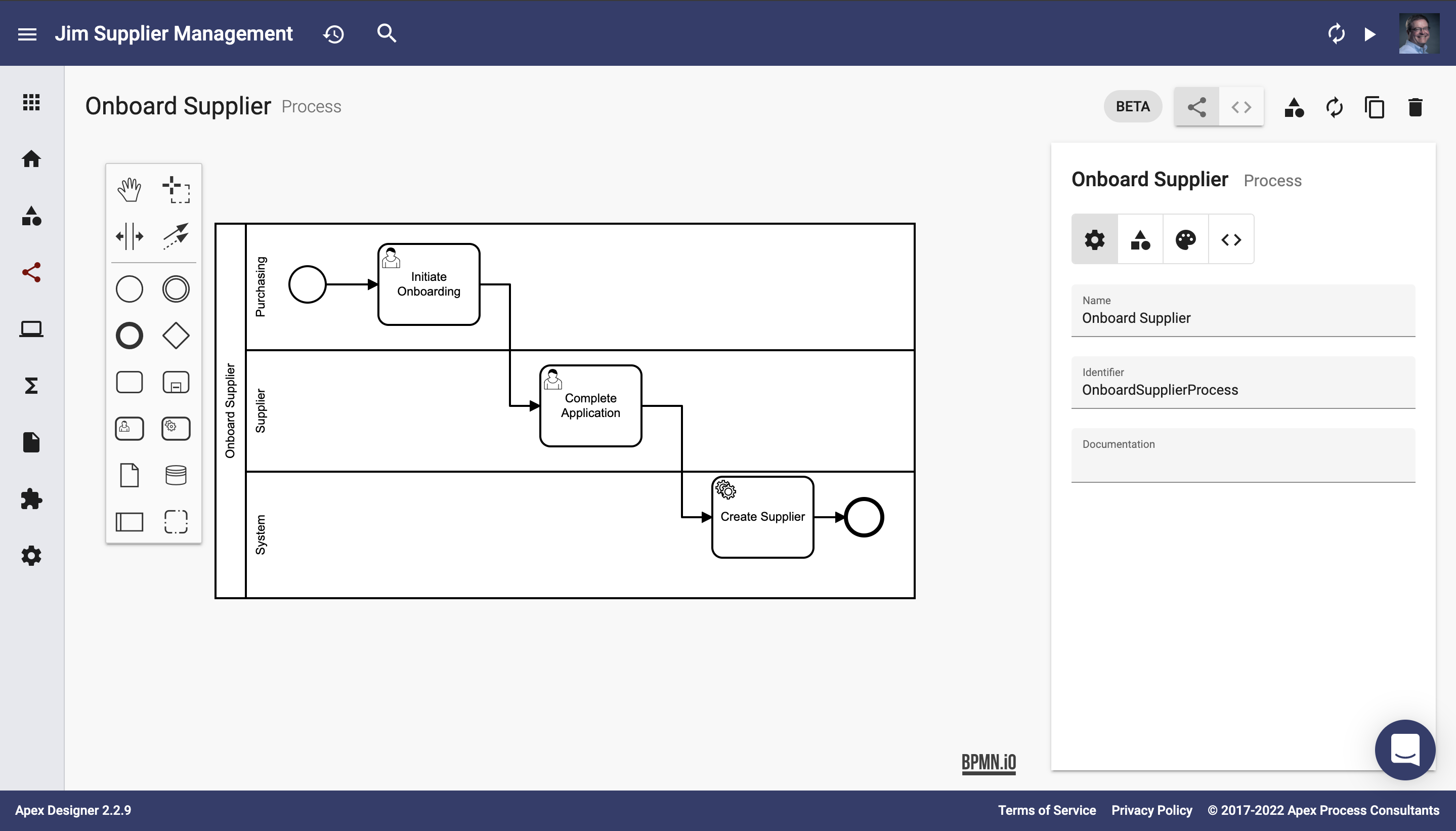 Process page